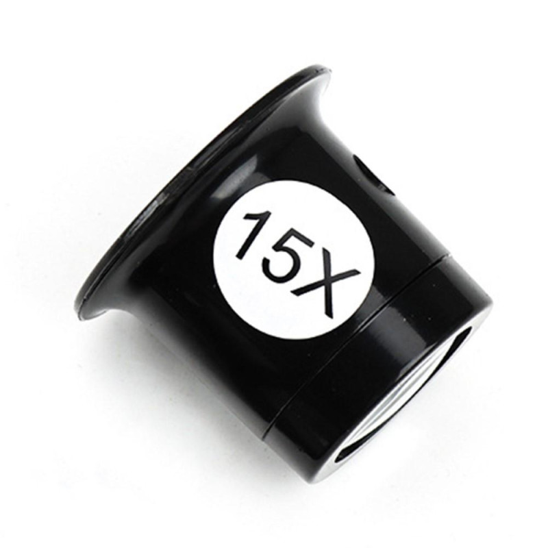 Monokulært forstørrelsesglas 15X Forstørrelseslup Reparationsværktøj