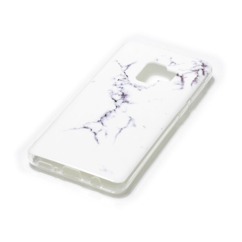 IMD Patterned TPU Mobile Kansi Samsung Galaxy S9 SM - G960 - Valkoinen Marble