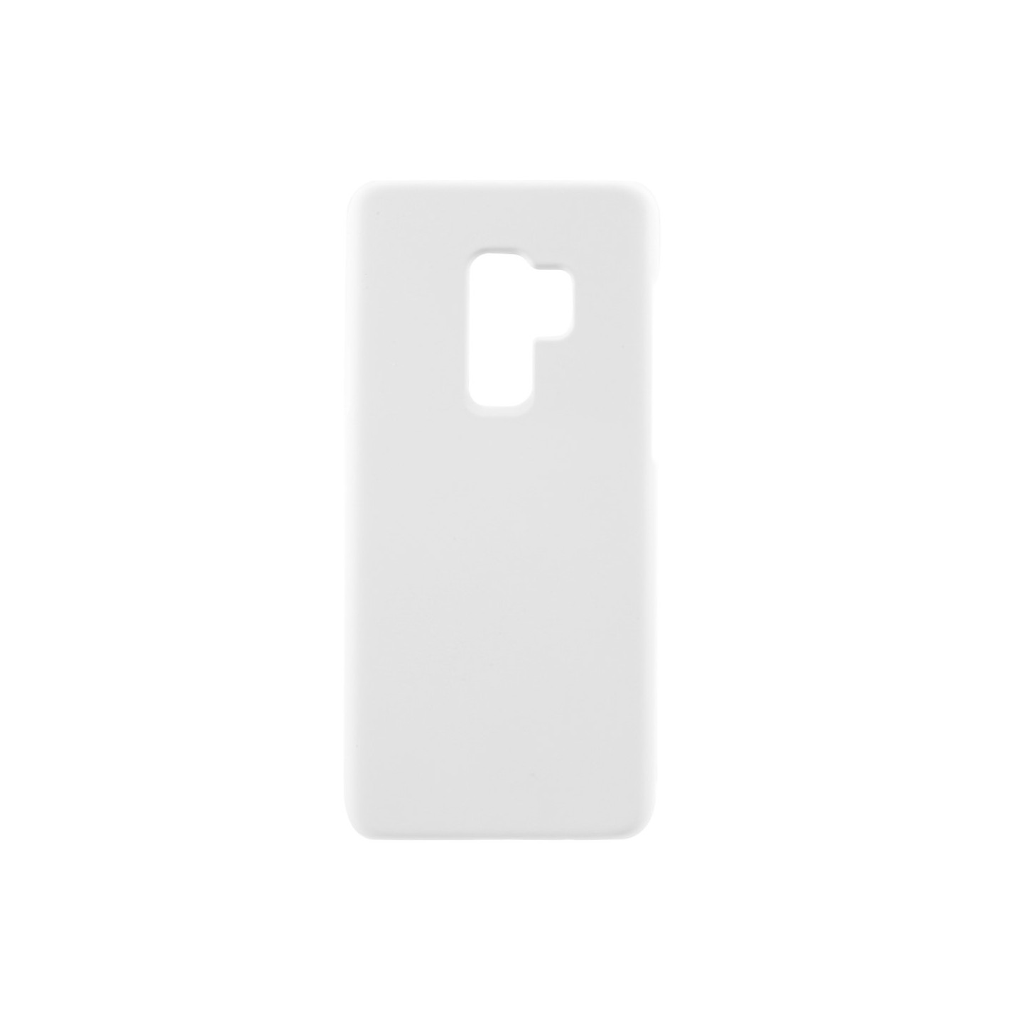 For Samsung Galaxy S9 Plus Rubberized Hard Plastic Case - White