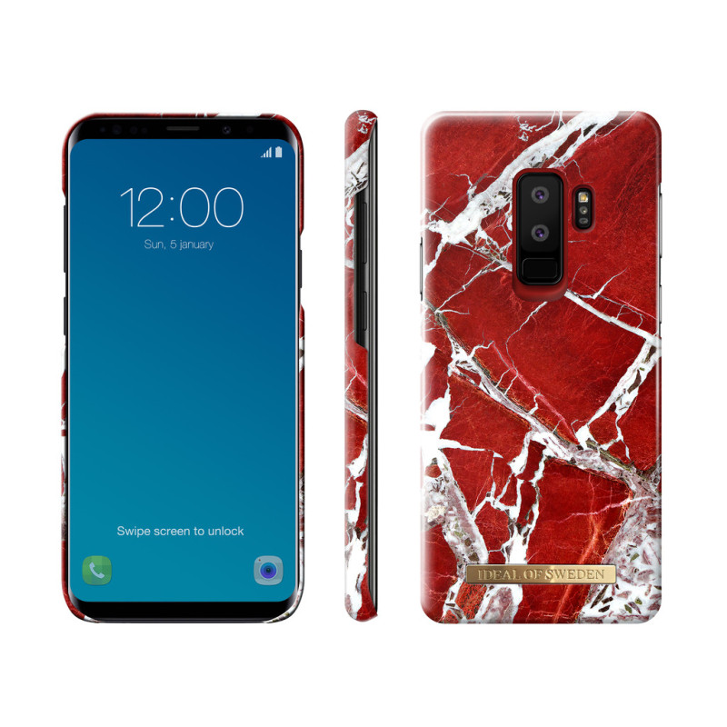 iDeal Sverige Samsung Galaxy S9 Plus - RØD MARMOR