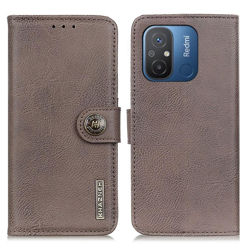 KHAZNEH For Xiaomi Redmi 12C Wallet Stand Case - Khaki