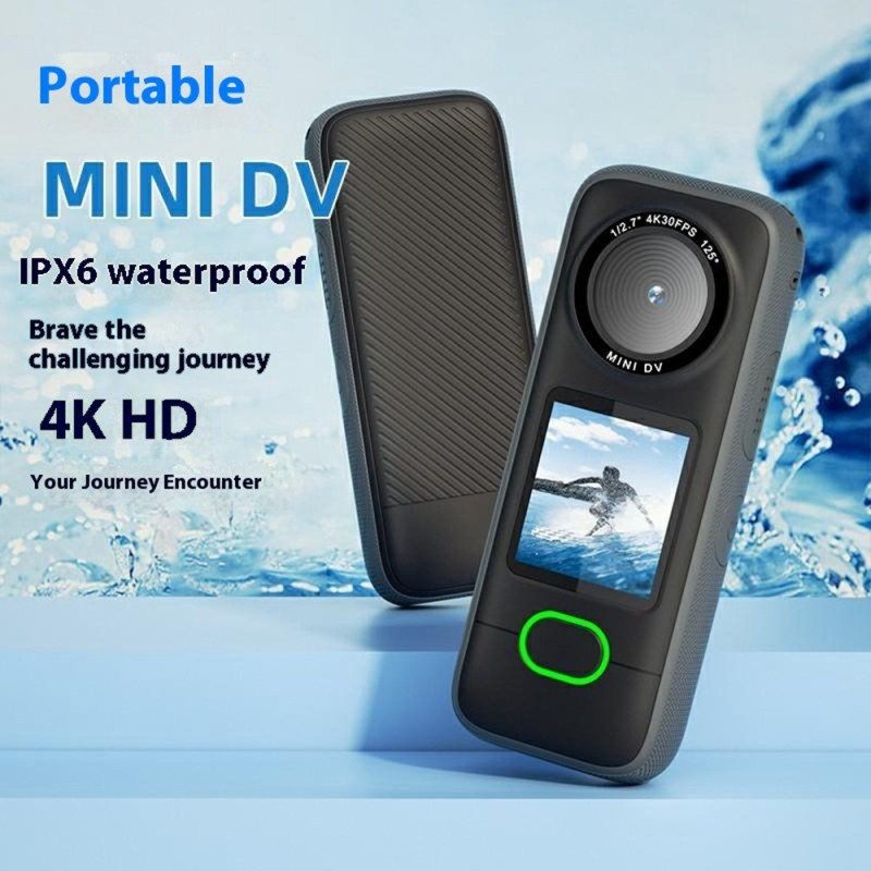 F3 1,4" berøringsskærm 4K actionkamera IPX6 vandtæt mini DV sportskamera + 32 GB kort