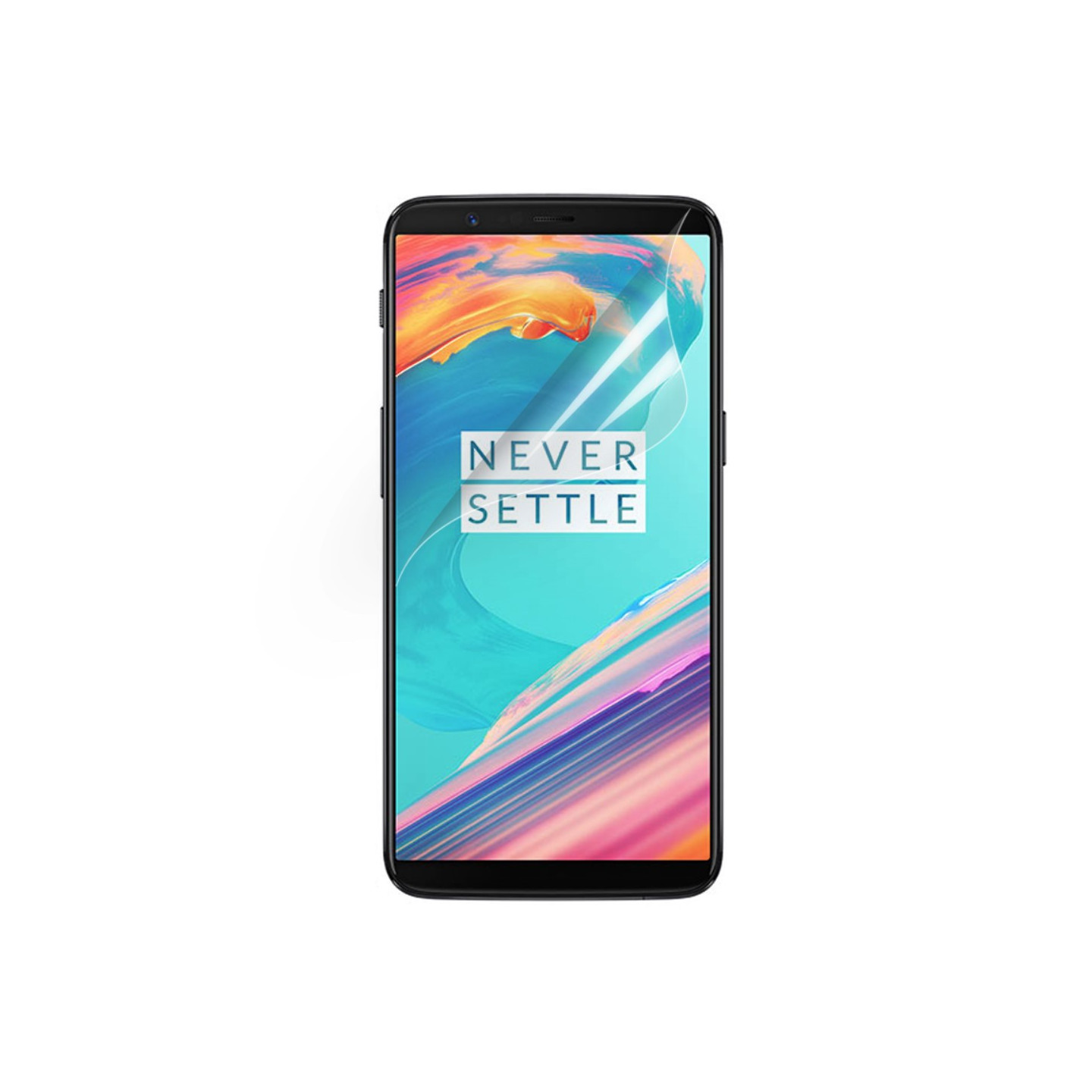 OnePlus 5T Ultra Clear LCD - skærmbeskytter med rengjøringsklut