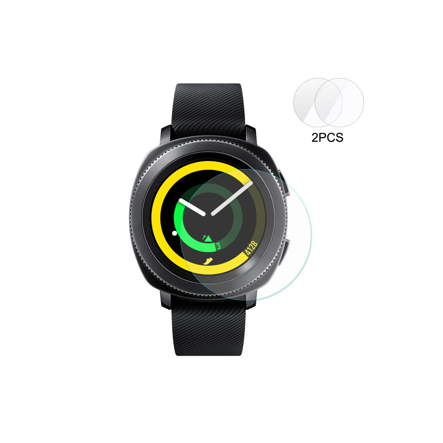 2PCS HAT PRINCE Tempered Glass Screen Protector Samsung Gear Sport