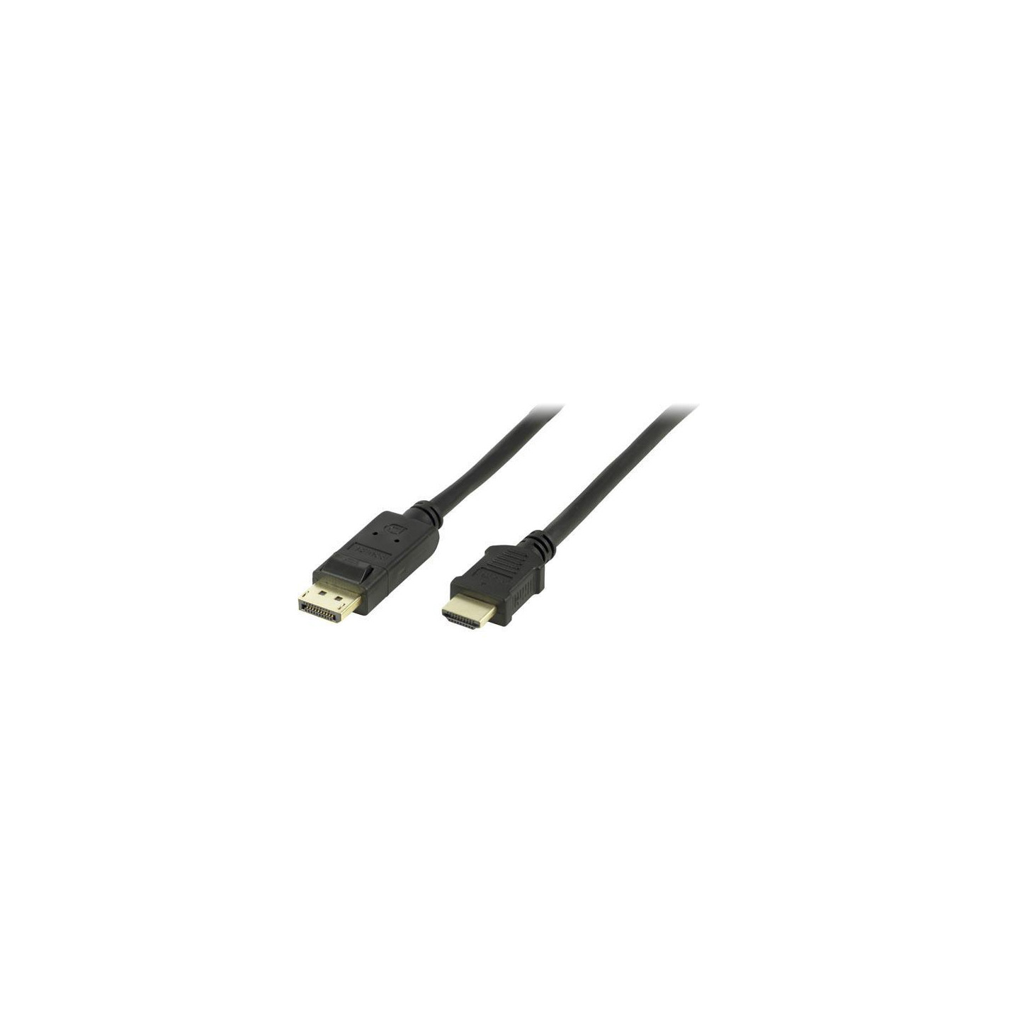 DELTACO DisplayPort to HDMI monitorcable with sound 2m