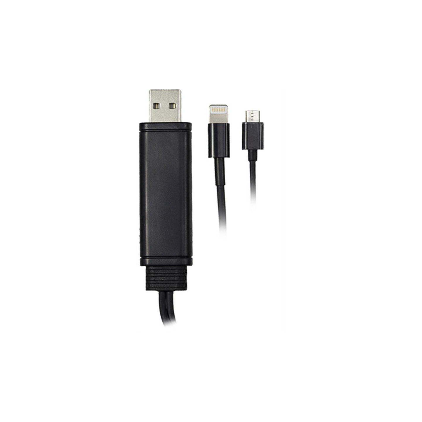 EPZI Universell synkroniserings - /ladekabel, 1xMicro USB 1xLightning
