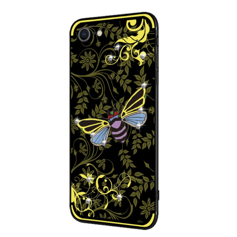 NXE Insect Pattern Rhinestone Decor TPU Kansi - iPhone 8 / 7 - Yellow Bee