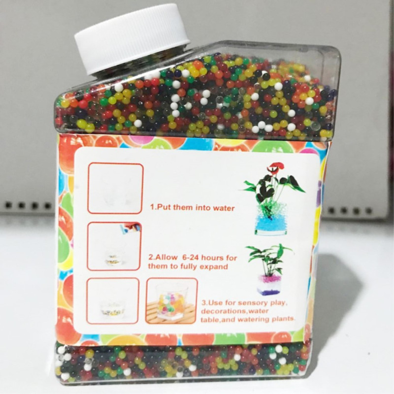 260g Soilless Growing Beads Colorful Assorted Water Decoration Vase Filler, Bead