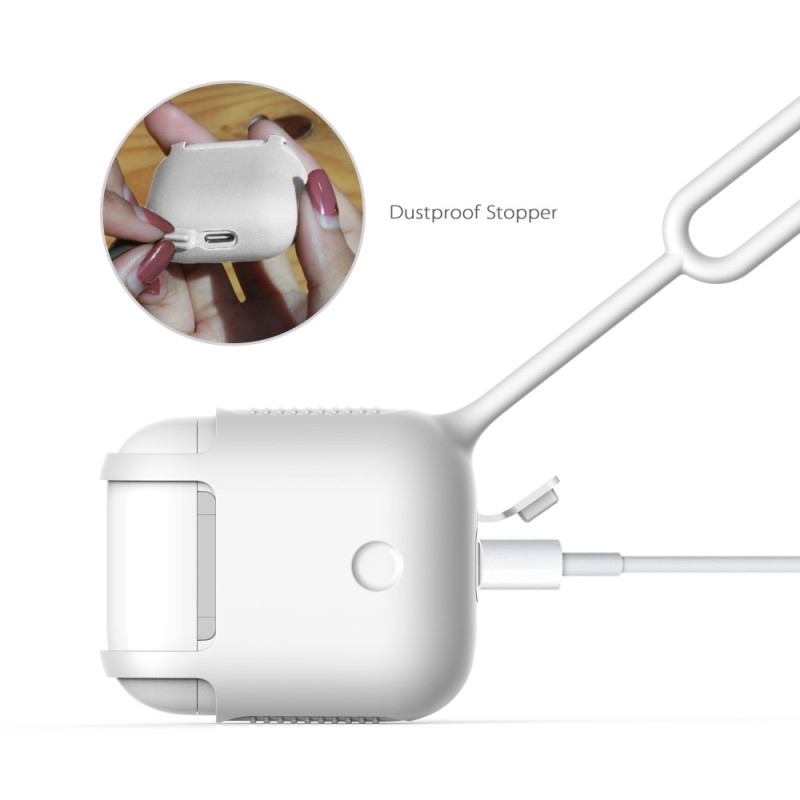 DAITE Apple Airpods beskyttelsesveske med anti - tapt ståltau