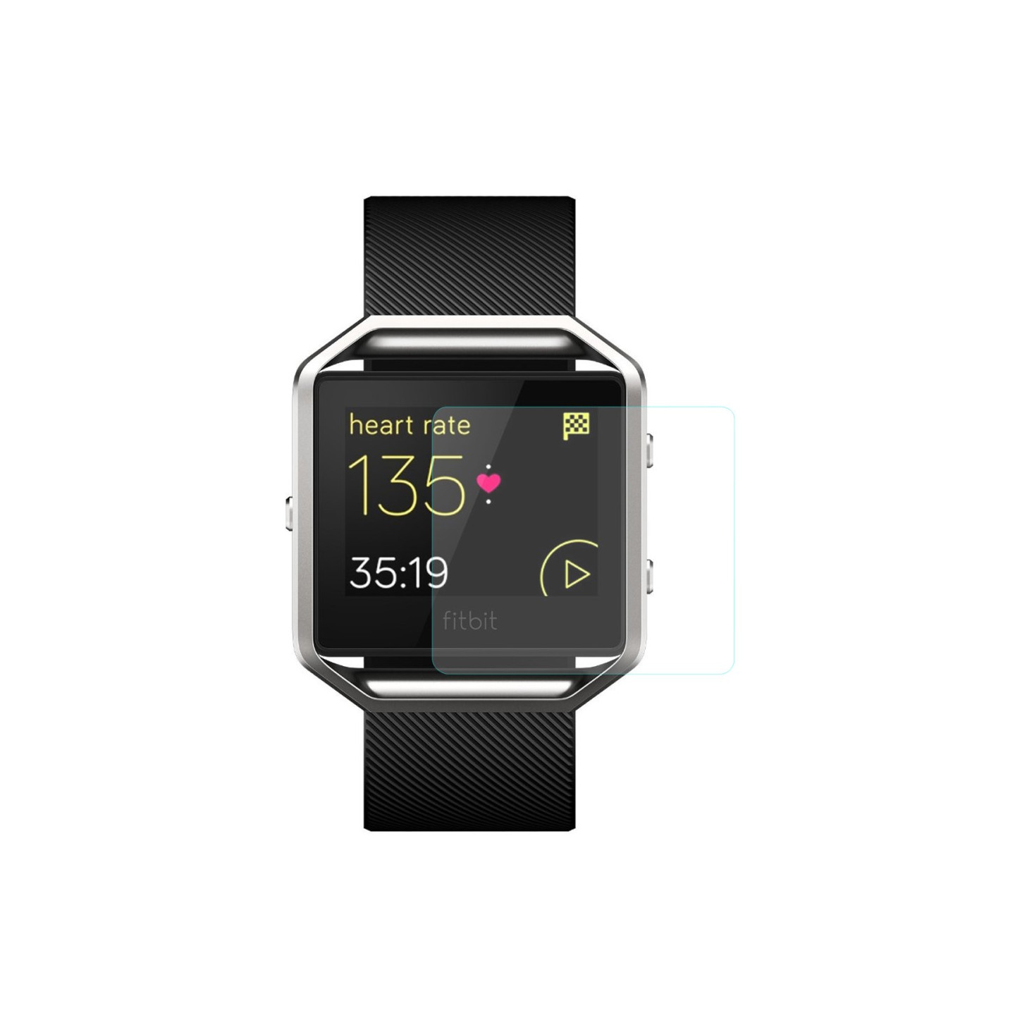 2 stk HAT PRINCE Fitbit Blaze hærdet glass 0.2mm