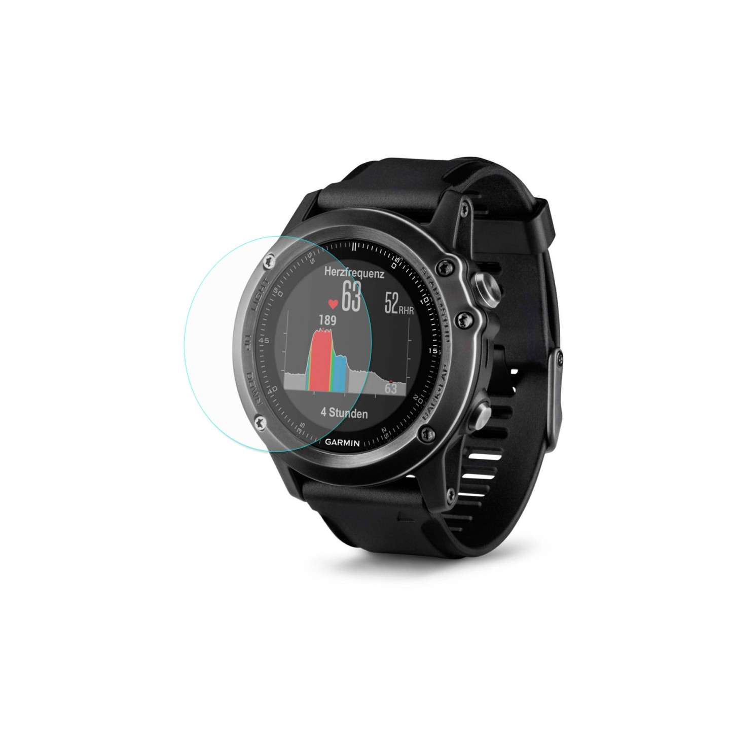 2 stk HAT PRINCE Garmin Fenix 3 HR herdet glass 0.2mm