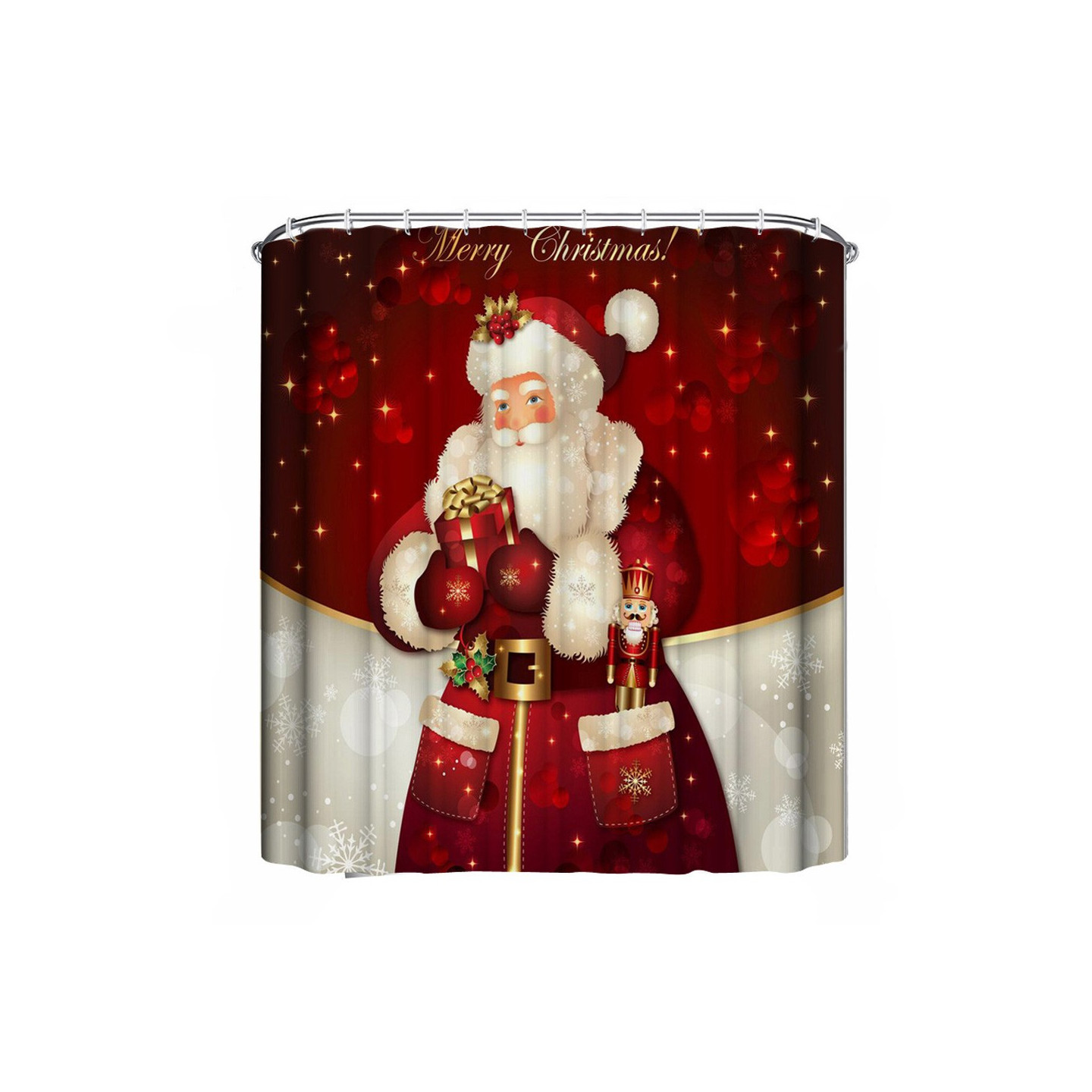 Badeforhæng Juleboligindretning - Julemanden