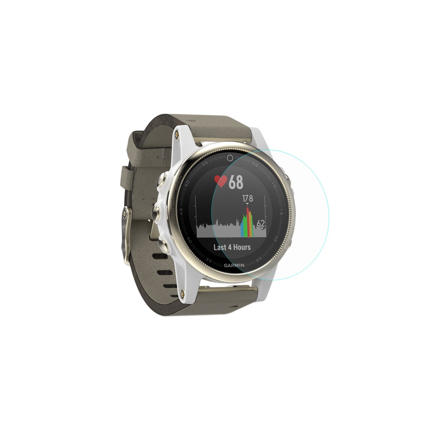 2 stk HAT PRINCE Garmin Fenix 5S hærdet glas 0.2mm