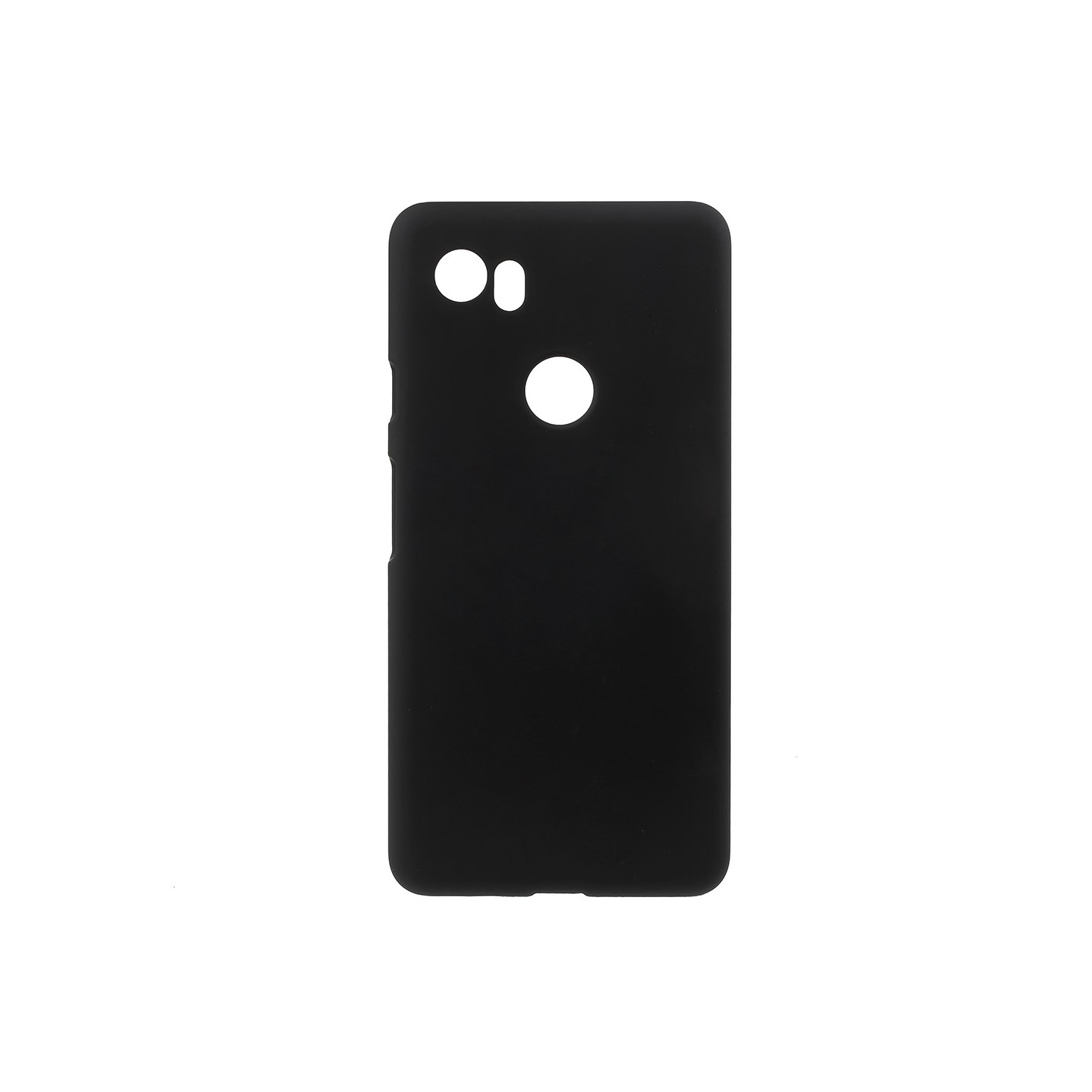 Rubberized Hard Plastic Kansi - Google Pixel 2 XL - Musta