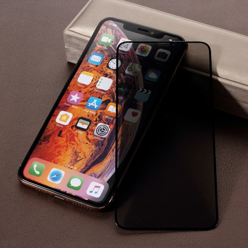 iPhone (2019) 5.8 XS X 5.8 Yksityisyyden suoja 5D karkaistun lasin näyttö