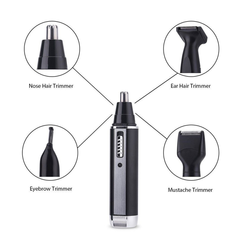 4 in 1 Rechargeable Blade Ear Nose Beard Hair Personal Trimmer