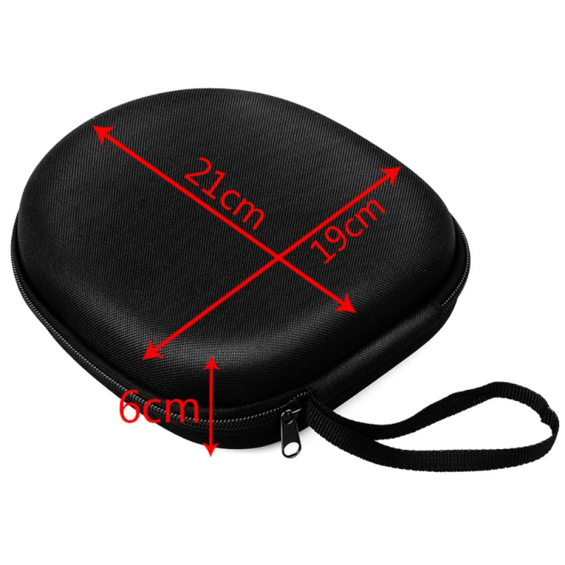 Portabel Hörlur headset Portable Förvaringsväska Väska - Black