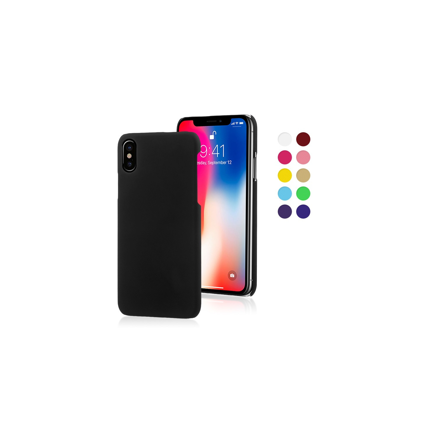 iPhone X/XS Klassisk Gummiert Cover