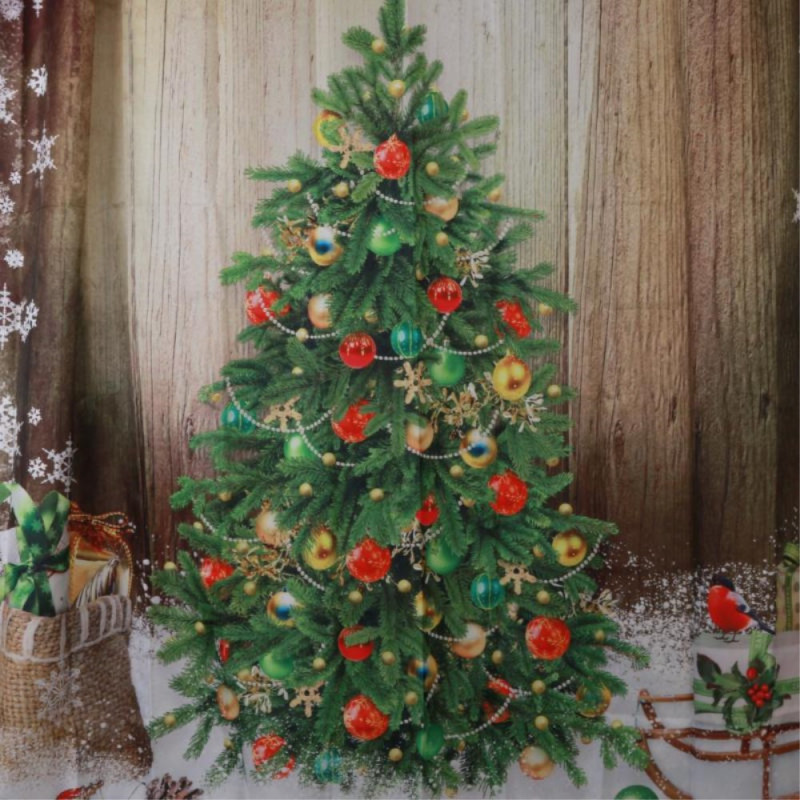 Badeværelsesbruseforhæng Shower Curtain Christmas - Juletræ