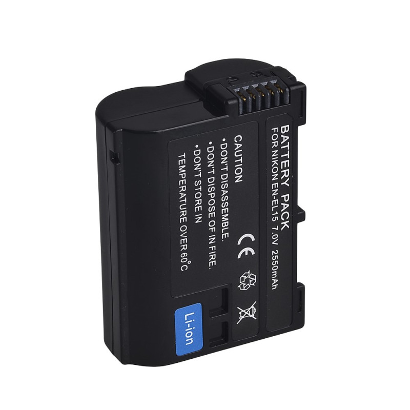 EN - EL15 Li - ion batteri til Nikon V1 D7000 D7100 D800 D800E D750 osv