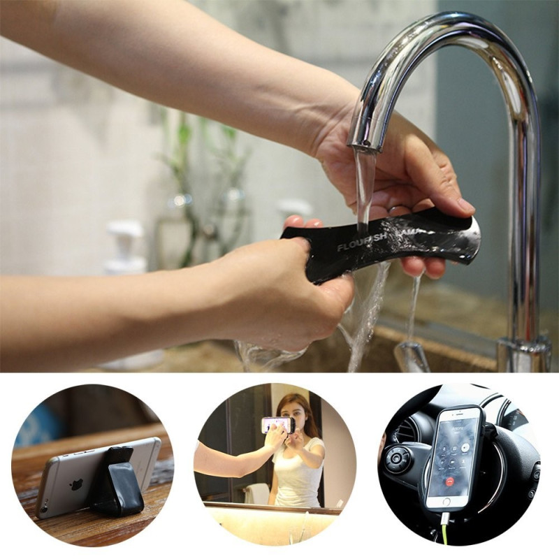 Flourish Lama mobiltelefonholder festet overalt Flat klebrig silikonoverflate