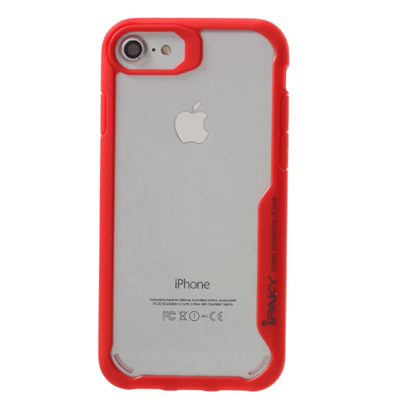 IPAKY Drop - proof PC + TPU Combo Back Cover for iPhone 7 4.7 inch - Red