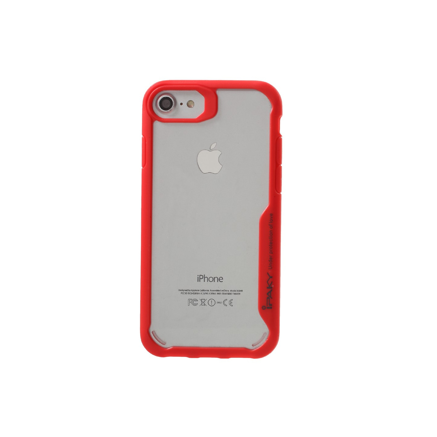 IPAKY iPhone 7 TPU Hybrid Deksel - Rød