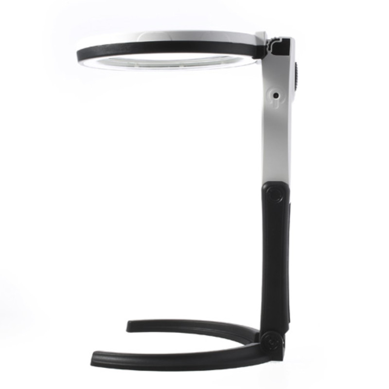 Foldable Desk - type Handheld 10 LED Lighted Lamp Magnifier