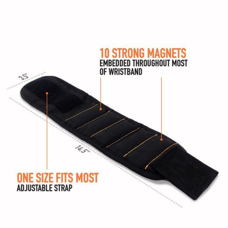 10 tehokasta magneettimagneettista ranneketta työkalujen, ruuvien, naulojen, pulttien pitämiseen