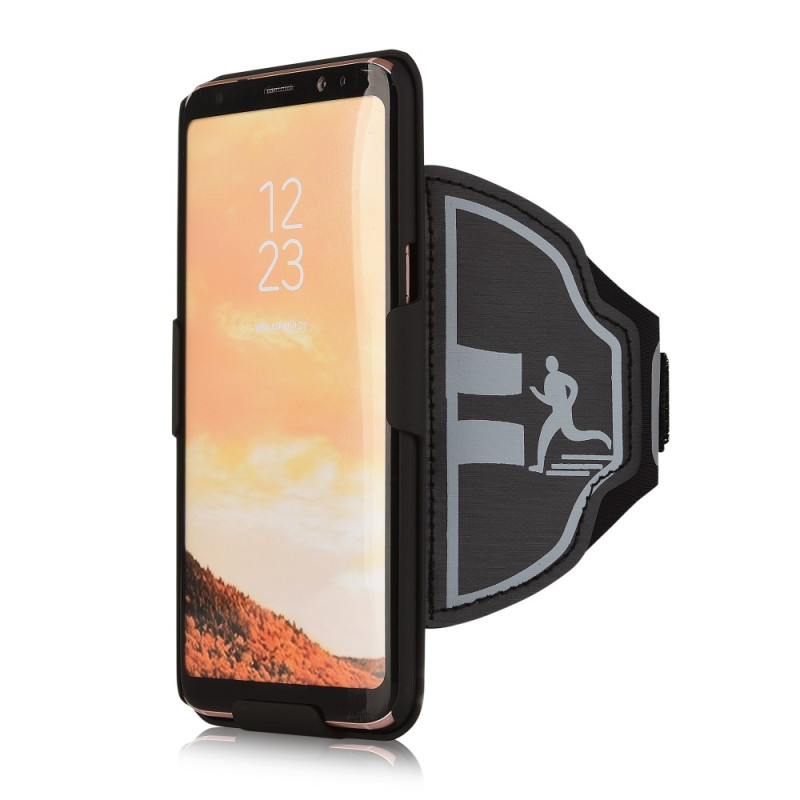 Sports Armband + PC Stripe Hard Cell to Samsung Galaxy S8