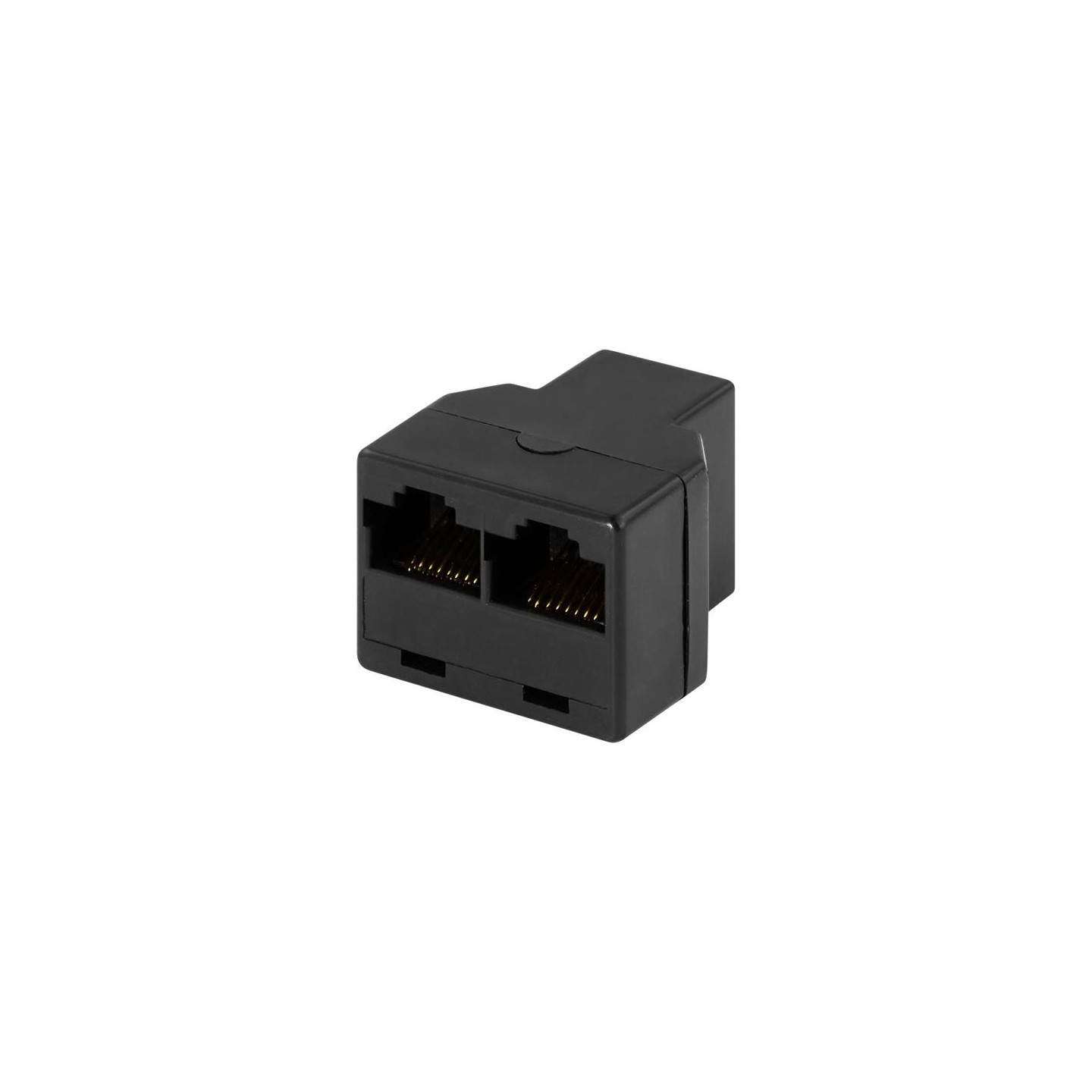 DELTACO Treveis kobling 8P/8C RJ45, svart