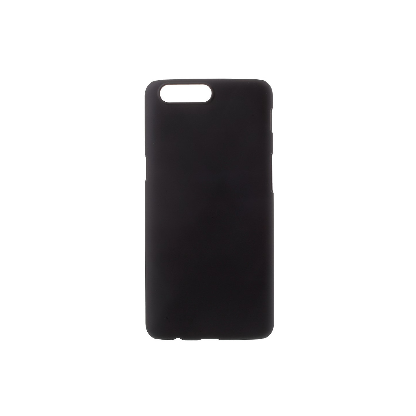 OnePlus 5 Cover Plastskall Gummiert - Sort