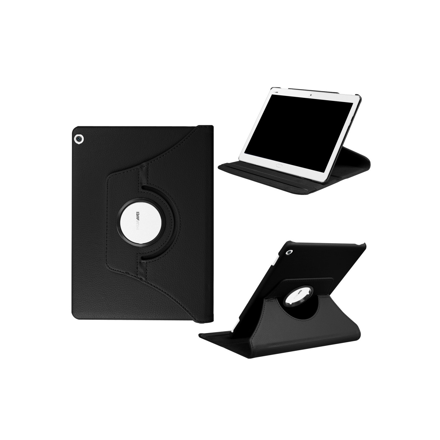 Rotations 360 Deksel til Huawei MediaPad M3 Lite 10" - Svart