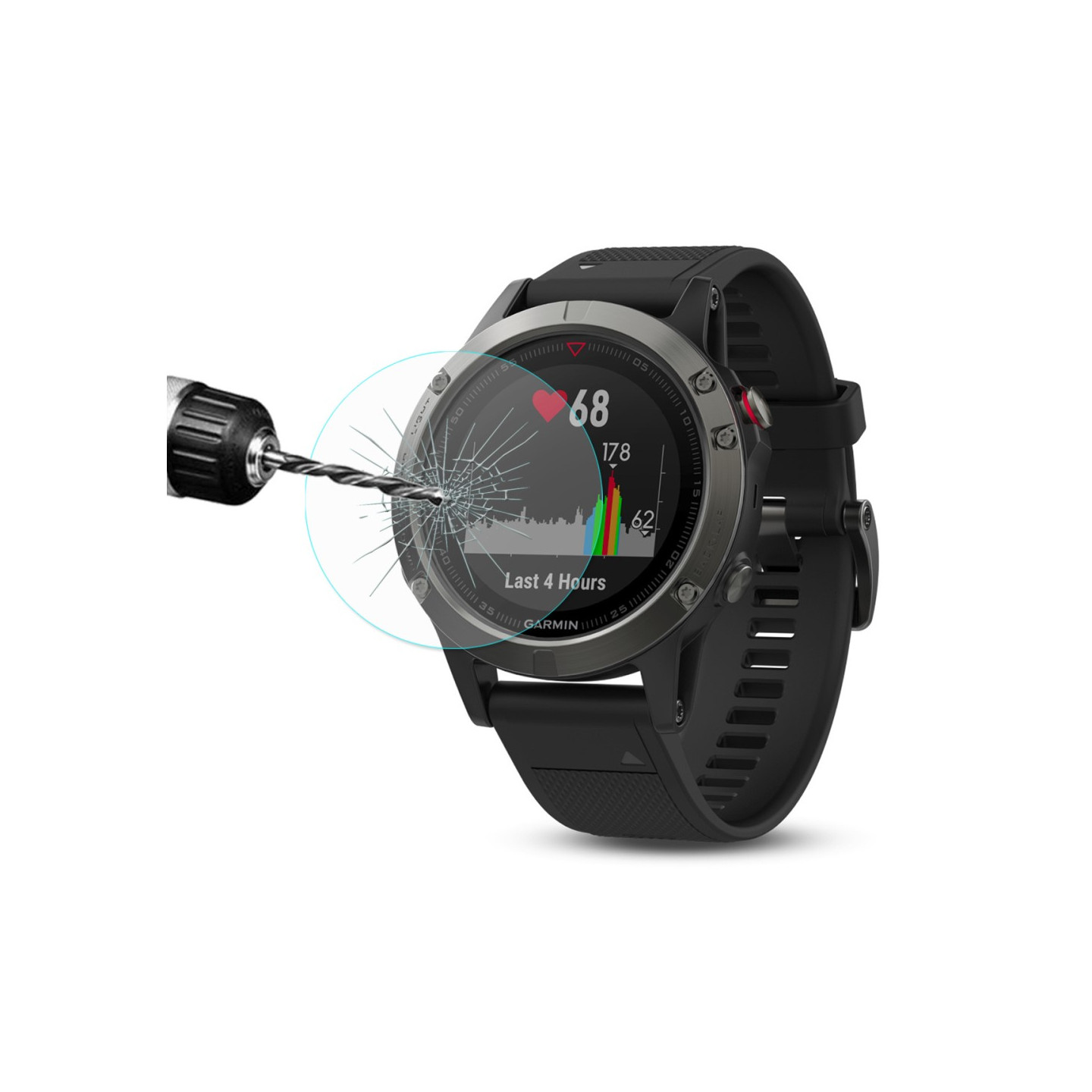 0,3 mm karkaistun lasin näytönsuoja Garmin Fenix 5: lle