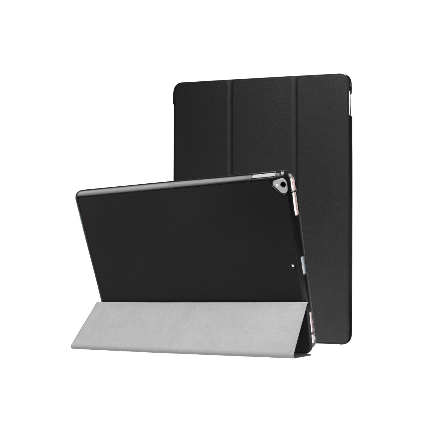 iPad Pro 12.9" (2017/2015) Slim Fit Trefoldelig Deksel - Svart