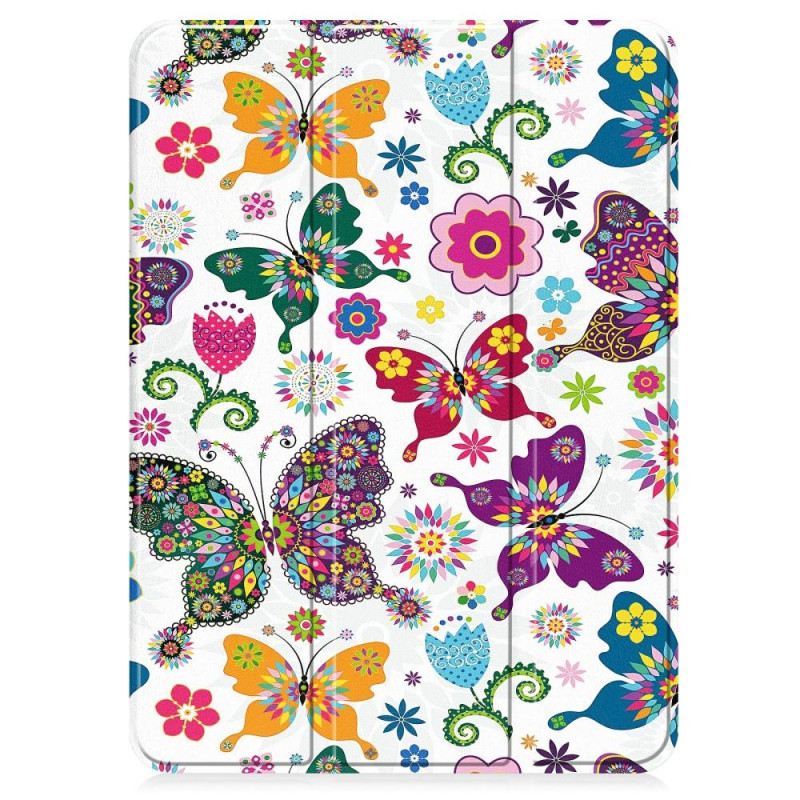 Til OnePlus Pad Trifold Stand Tabletcover - etui - Sommerfugle