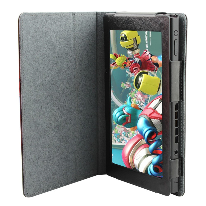 MTK Crazy Horse Case Kompatibel med Nintendo Switch - Sort