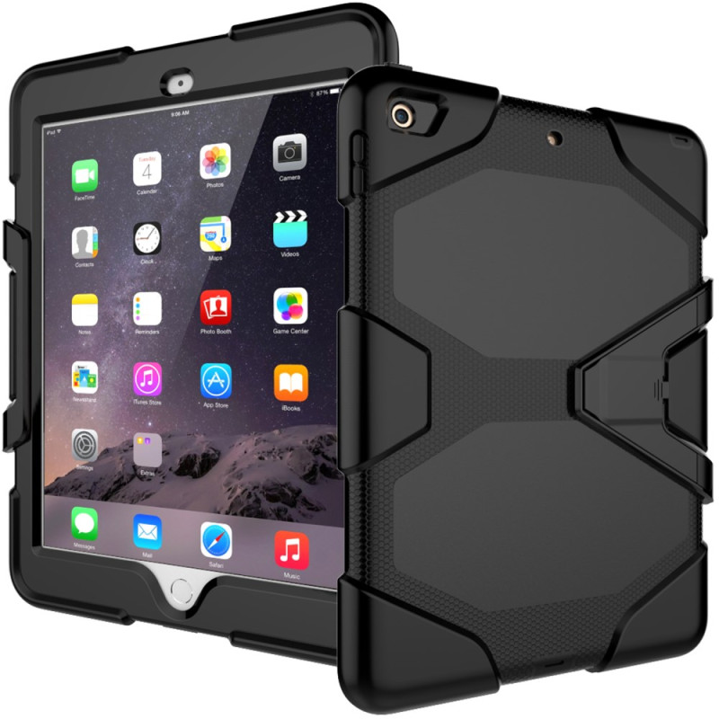iPad 9.7 (2018) /iPad 9.7 (2017) Heavy Duty Armour Cover - Sort