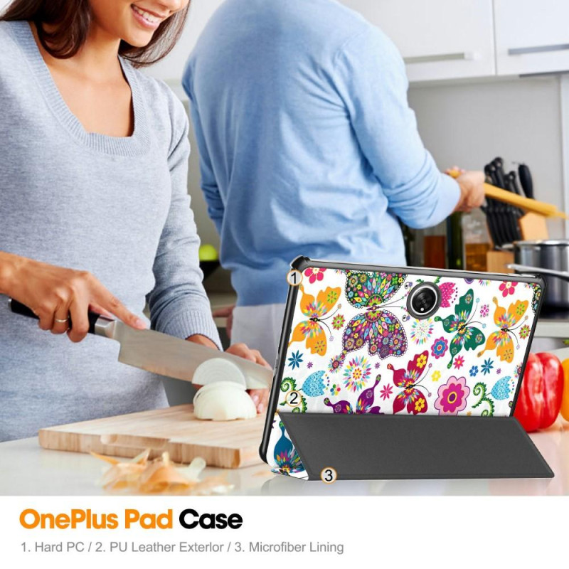 OnePlus Pad Trifold Stand - tabletin suojakotelolle - Perhoset
