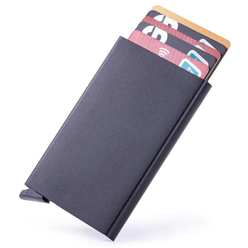 RFID Blocking Aluminum Card Holder Slim Design Credit Card Holder - Silver