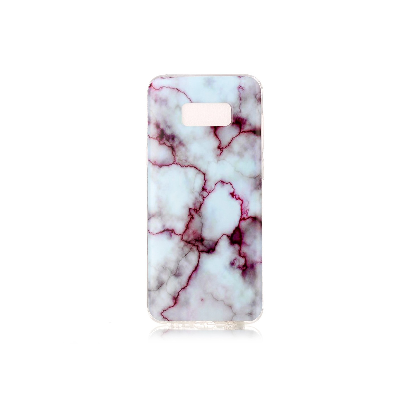 Samsung Galaxy S8 Plus TPU Marmor - Violetti