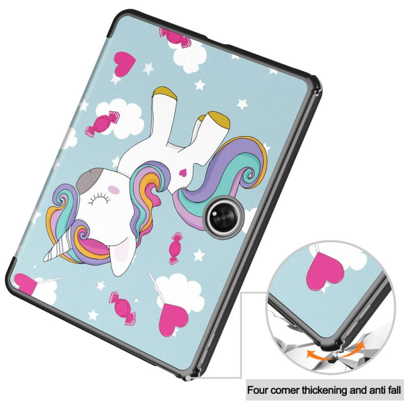 For OnePlus Pad Trifold Stand Tablet Cover Case - Horse