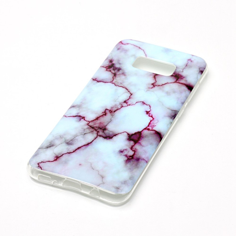 Samsung Galaxy S8 Plus TPU Marmor - Lilla