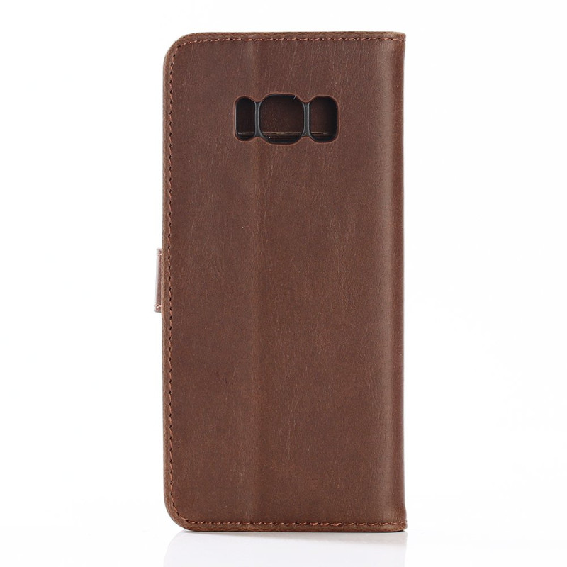 Samsung Galaxy S8 Plus Stilig Lommebok - cover Mørkebrun