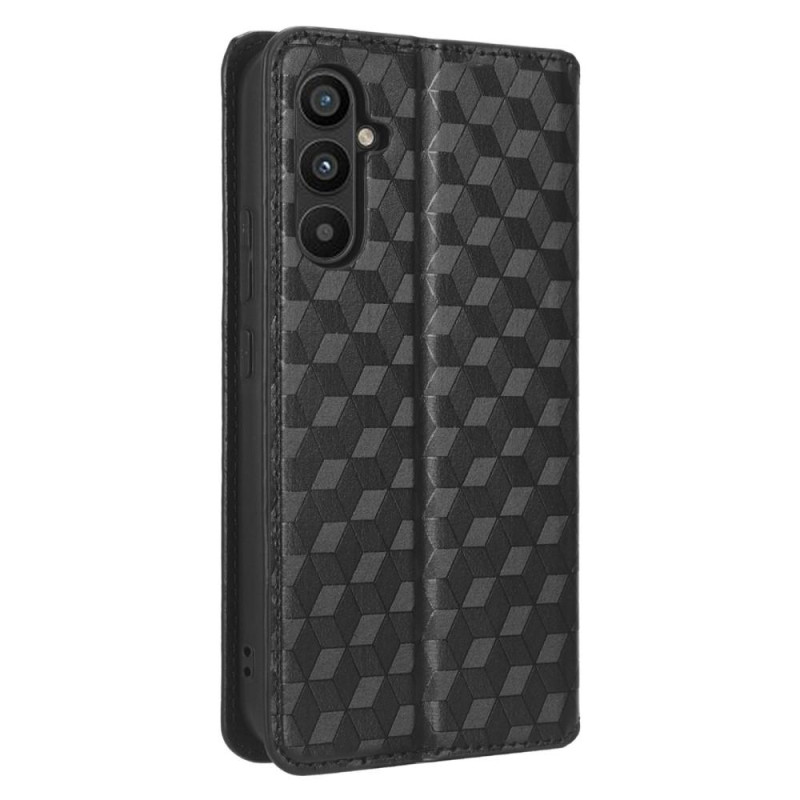 Rhombus Wallet Case for Samsung Galaxy A34 5G - Black