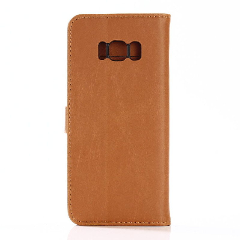 Samsung Galaxy S8 Stilig Lommebok - cover Lysebrun