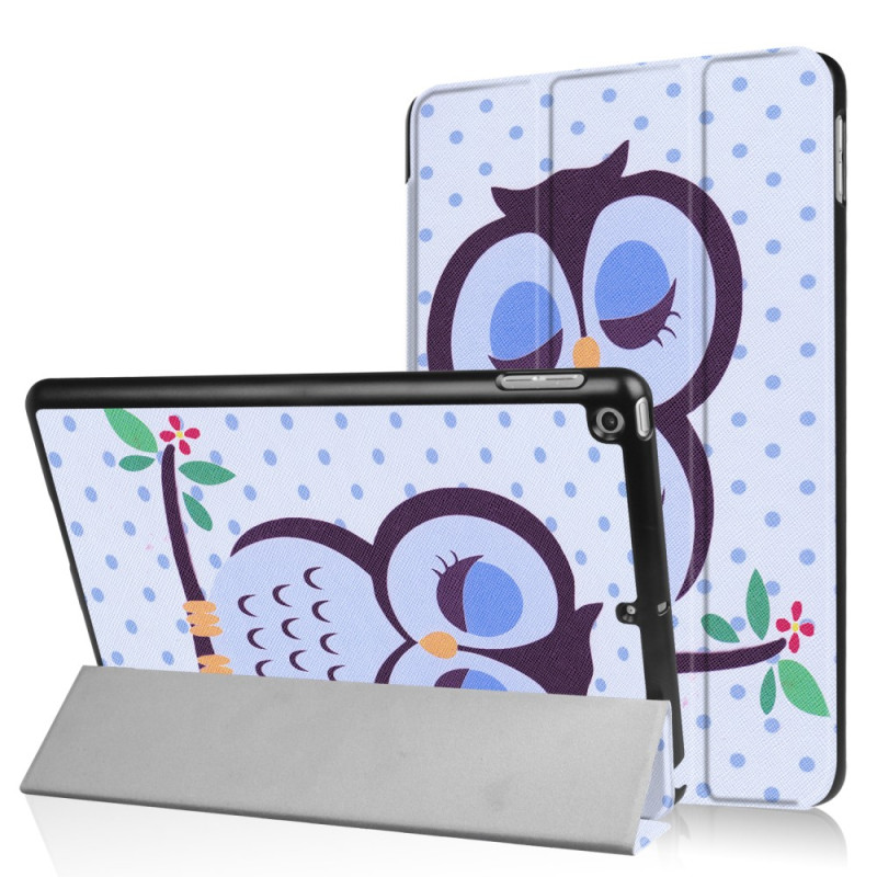 iPad 9.7 (2018)/9.7 (2017) Kolminkertainen telinekotelo - Napping Owl