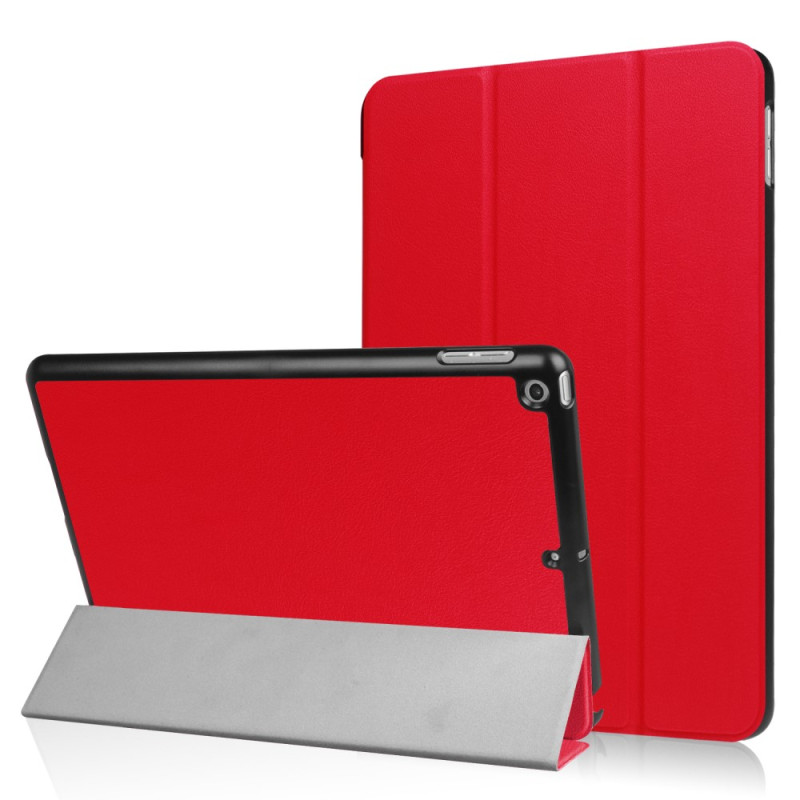 iPad 9.7" (2017/ 2018) Slim Fit Trifoldbart deksel - Rød