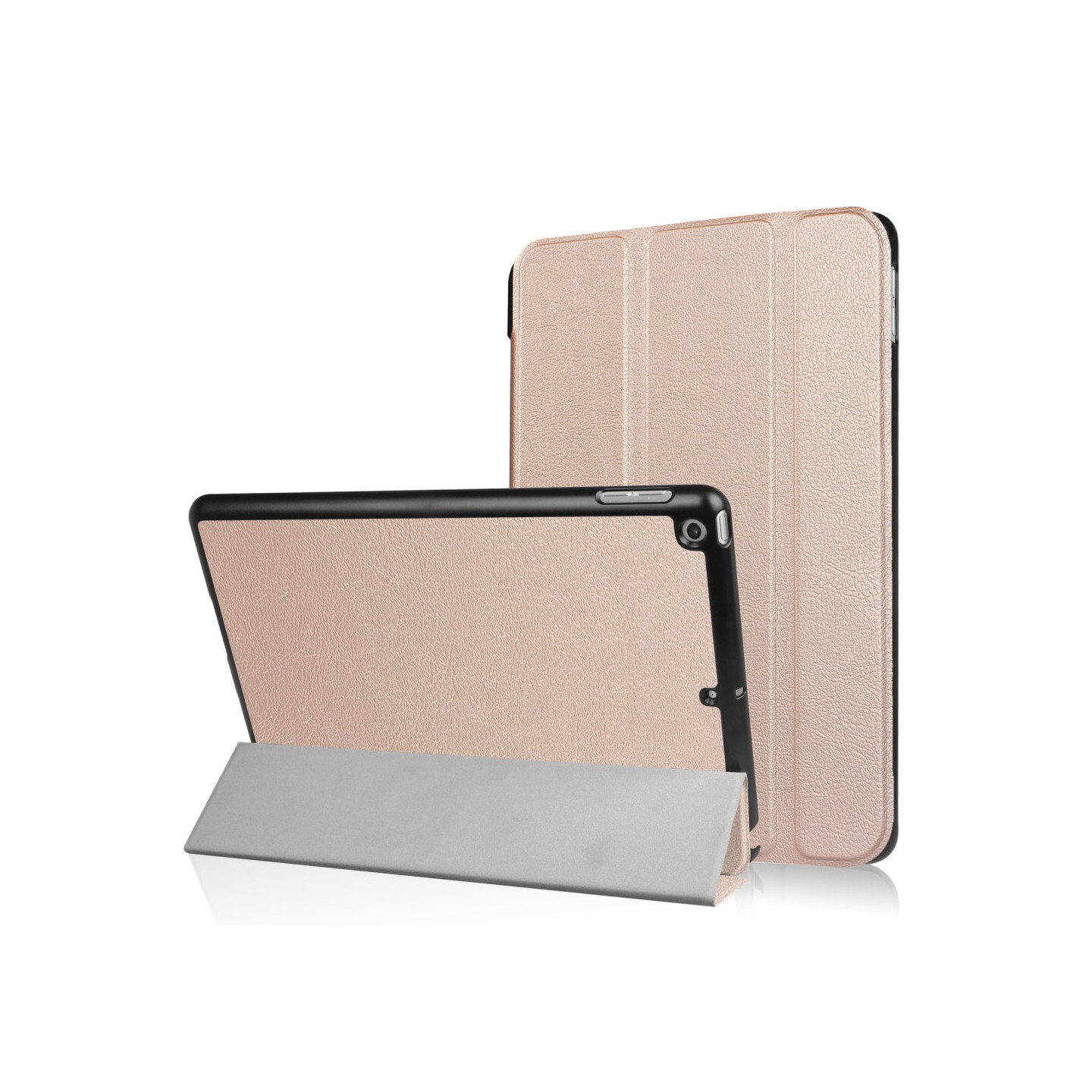 iPad 9.7" (2017/ 2018) Slim Fit Trifoldbart deksel - Rose Gull