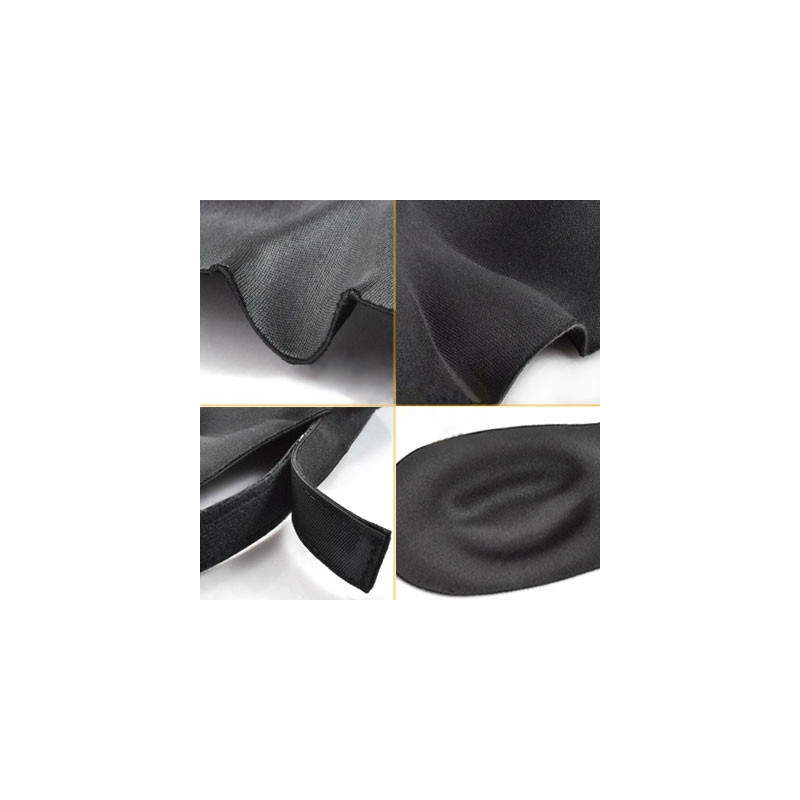 Sovmask 3D foam lyxig skön Musta